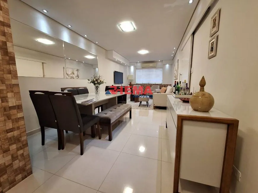 Foto 1 de Apartamento com 2 Quartos à venda, 98m² em Campo Grande, Santos
