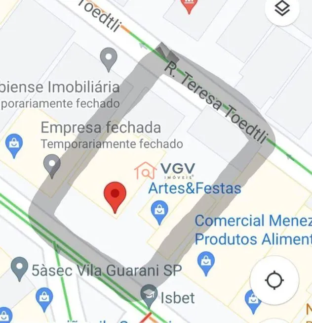 Foto 1 de Lote/Terreno à venda, 450m² em Vila Guarani, São Paulo