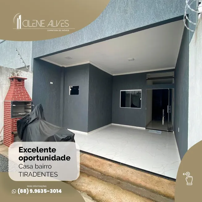 Foto 1 de Casa com 3 Quartos à venda, 110m² em Tiradentes, Juazeiro do Norte