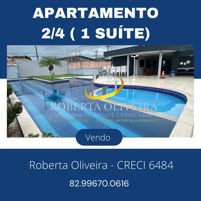 Foto 1 de Apartamento com 2 Quartos à venda, 50m² em Santa Amélia, Maceió