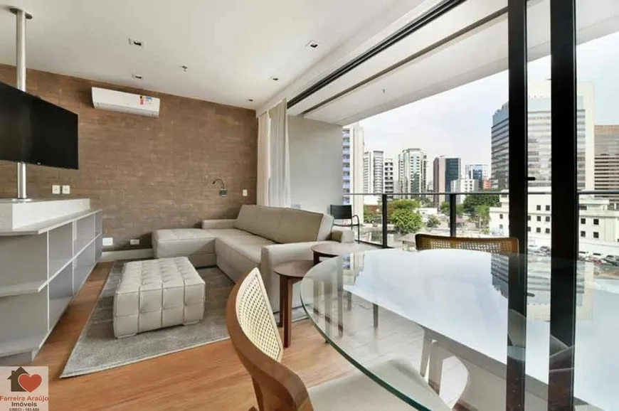 Foto 1 de Apartamento com 1 Quarto para venda ou aluguel, 62m² em Vila Olímpia, São Paulo