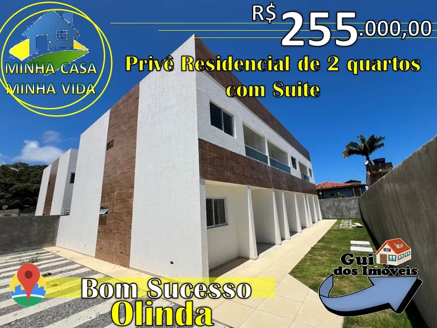 Foto 1 de Casa com 2 Quartos à venda, 54m² em Bairro Novo, Olinda