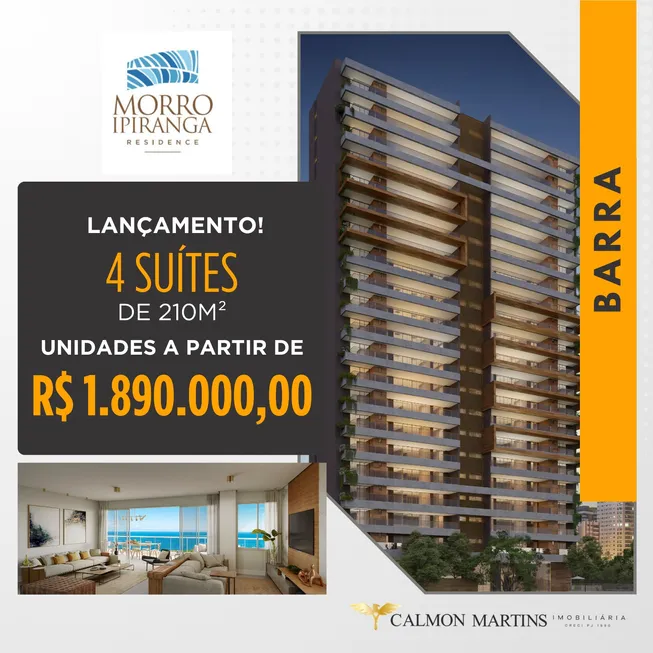 Foto 1 de Apartamento com 4 Quartos à venda, 210m² em Barra, Salvador