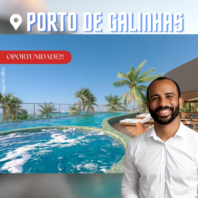 Foto 1 de Apartamento com 1 Quarto à venda, 22m² em Porto de Galinhas, Ipojuca