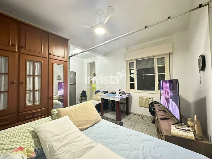 Foto 1 de Apartamento com 1 Quarto à venda, 33m² em José Menino, Santos