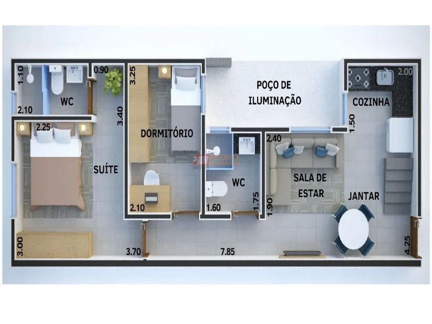 Foto 1 de Cobertura com 2 Quartos à venda, 100m² em Vila Cecilia Maria, Santo André