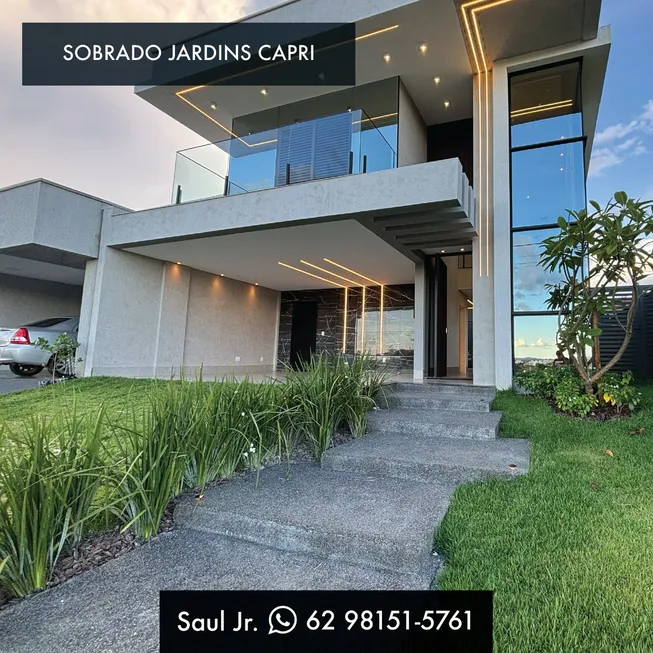 Foto 1 de Casa de Condomínio com 3 Quartos à venda, 268m² em Jardins Capri, Senador Canedo