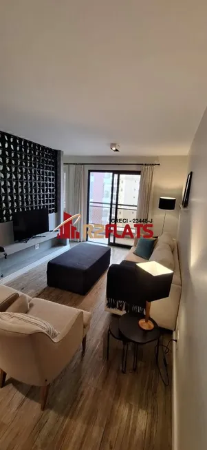 Foto 1 de Flat com 3 Quartos para alugar, 120m² em Moema, São Paulo