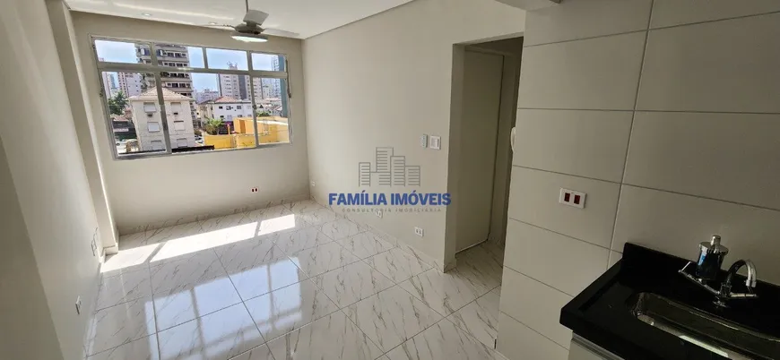 Foto 1 de Apartamento com 1 Quarto à venda, 47m² em Boqueirão, Santos