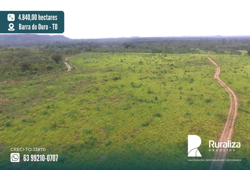 Foto 1 de Fazenda/Sítio à venda, 4840m² em Centro, Barra do Ouro