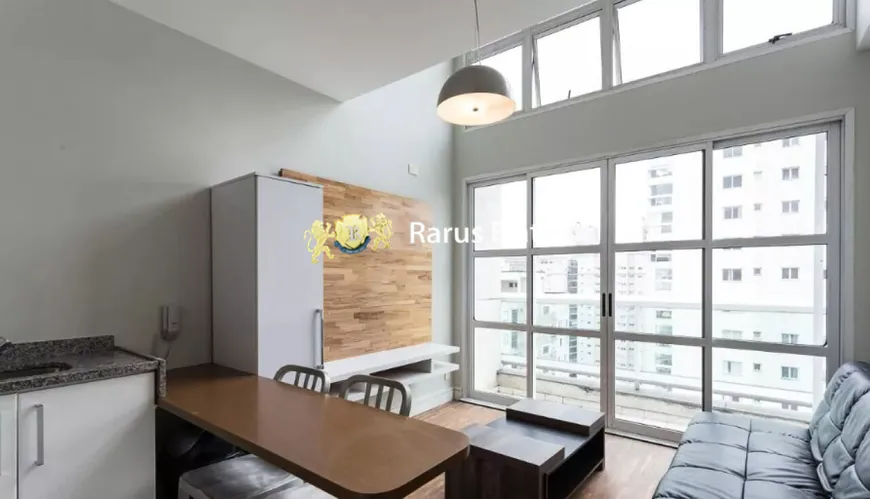 Foto 1 de Flat com 1 Quarto para alugar, 50m² em Moema, São Paulo