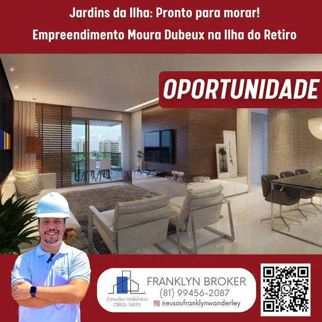 Foto 1 de Apartamento com 4 Quartos à venda, 135m² em Ilha do Retiro, Recife