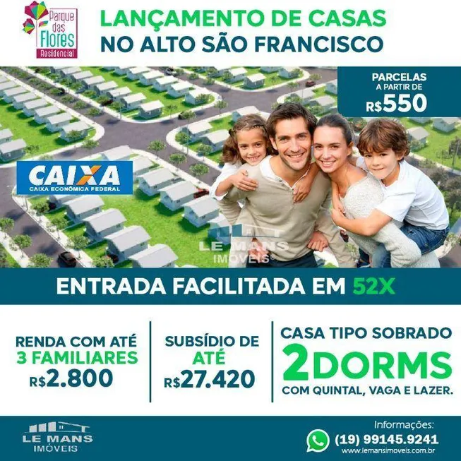 Foto 1 de Casa com 2 Quartos à venda, 54m² em Parque Residencial Piracicaba, Piracicaba