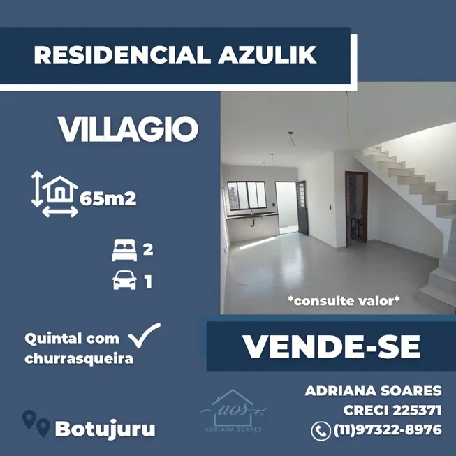 Foto 1 de Casa com 2 Quartos à venda, 65m² em Vila São Paulo, Mogi das Cruzes