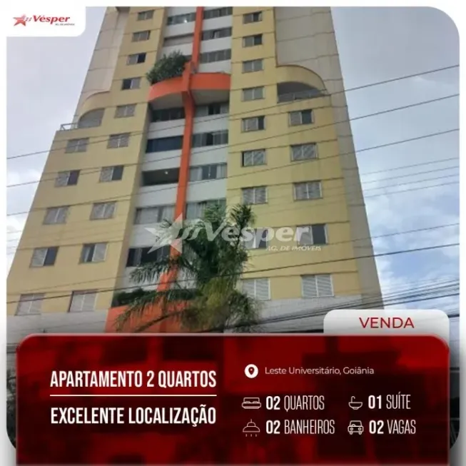 Foto 1 de Apartamento com 2 Quartos à venda, 67m² em Setor Leste Universitário, Goiânia