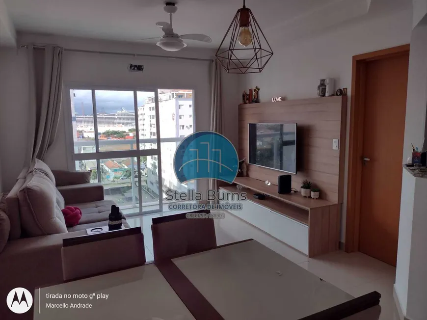 Foto 1 de Apartamento com 2 Quartos à venda, 54m² em Embaré, Santos