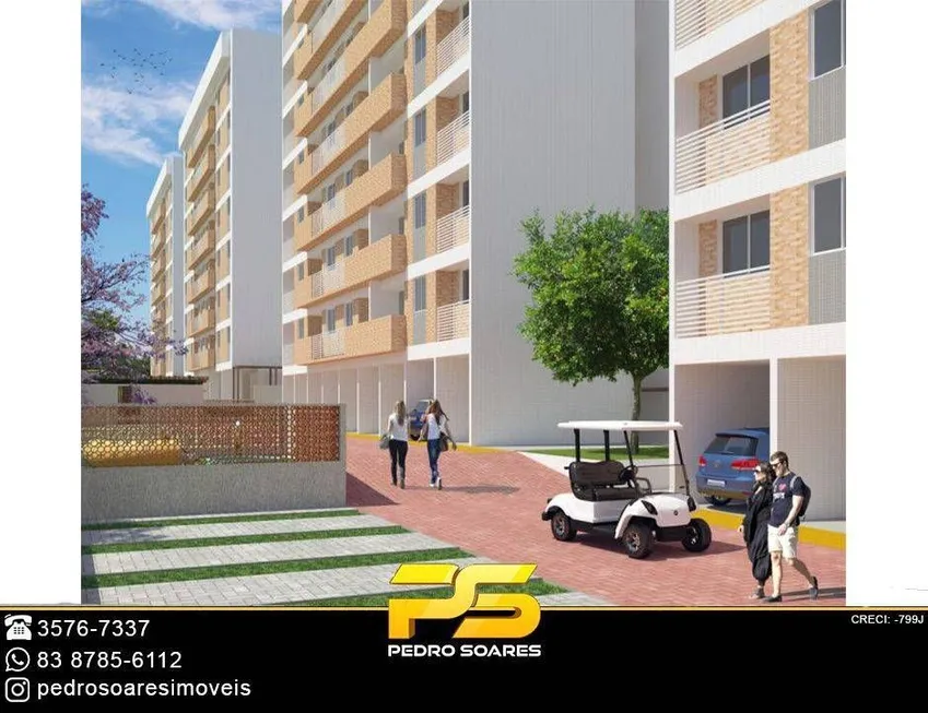 Foto 1 de Apartamento com 1 Quarto à venda, 43m² em Jardim Cidade Universitária, João Pessoa