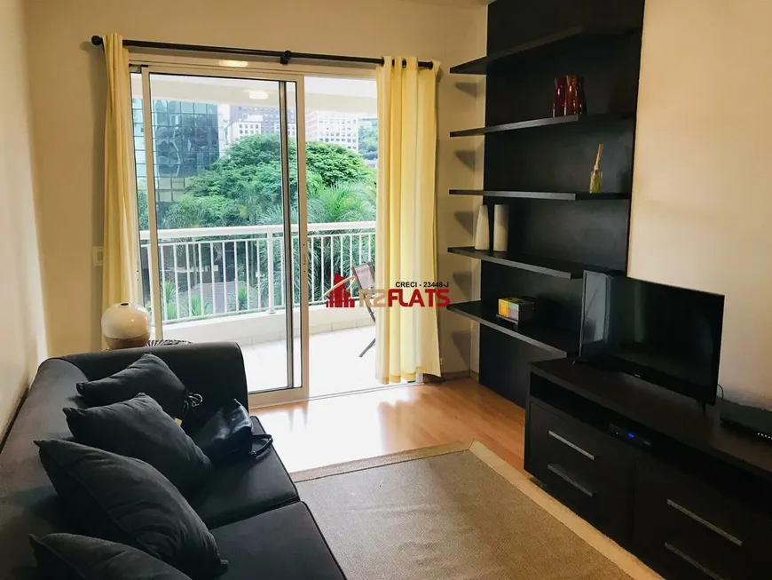 Foto 1 de Flat com 1 Quarto para alugar, 47m² em Brooklin, São Paulo