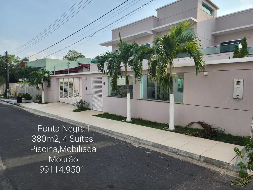 Foto 1 de Casa com 4 Quartos à venda, 380m² em Ponta Negra, Manaus