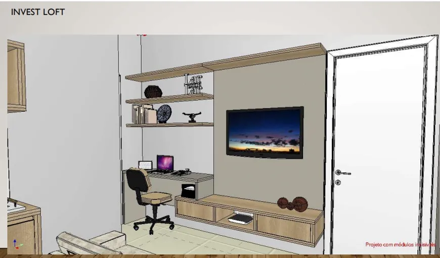 Foto 1 de Apartamento com 1 Quarto à venda, 31m² em Portal Ville Azaleia, Boituva