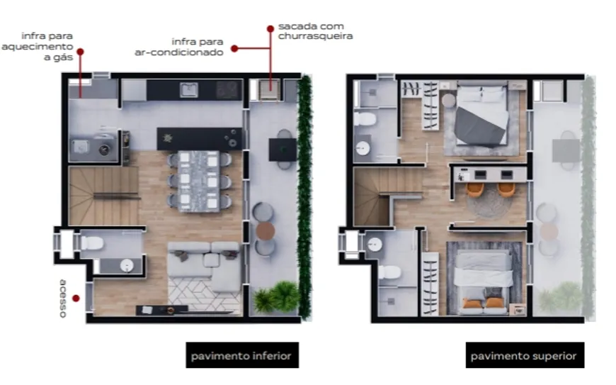 Foto 1 de Apartamento com 3 Quartos à venda, 86m² em Santa Felicidade, Curitiba