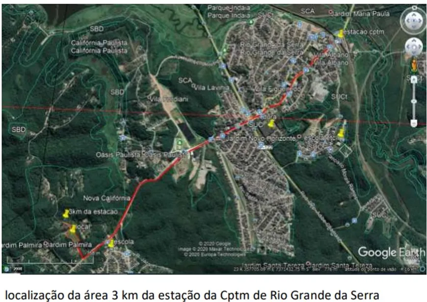 Foto 1 de Lote/Terreno à venda, 250m² em Centro, Rio Grande da Serra