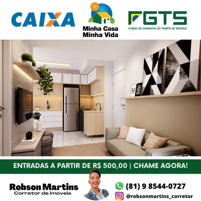 Foto 1 de Apartamento com 2 Quartos à venda, 39m² em Rosarinho, Recife