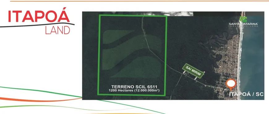 Foto 1 de Lote/Terreno à venda, 12000000m² em Barra do Sai, Itapoá