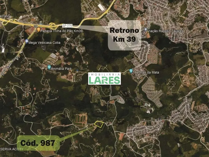 Foto 1 de Lote/Terreno à venda, 18455m² em Taboleiro Verde, Cotia