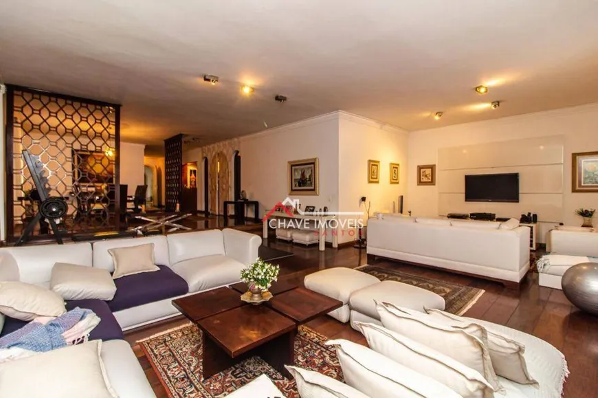 Foto 1 de Apartamento com 4 Quartos à venda, 334m² em Boqueirão, Santos