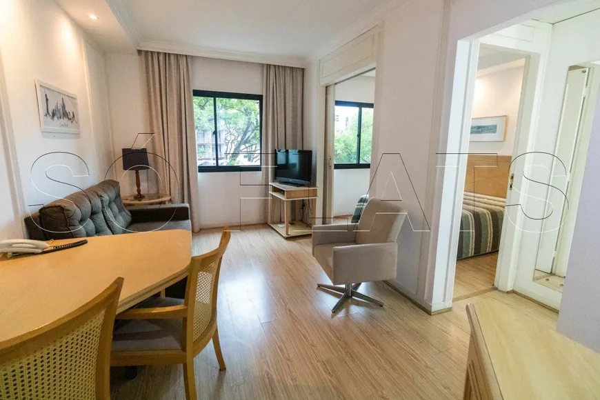 Foto 1 de Flat com 1 Quarto para alugar, 33m² em Jardim Paulista, São Paulo