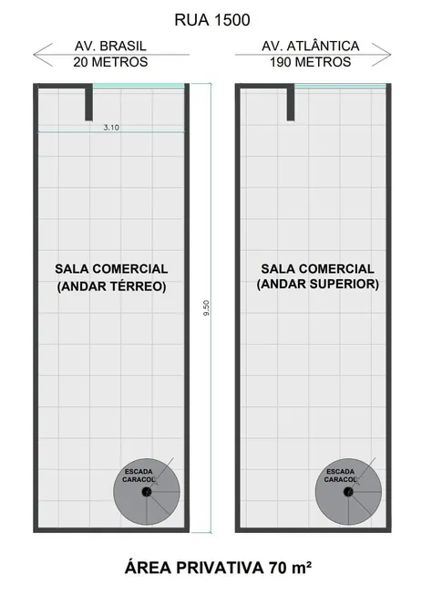 Foto 1 de Sala Comercial à venda, 60m² em Quadra Mar Centro, Balneário Camboriú