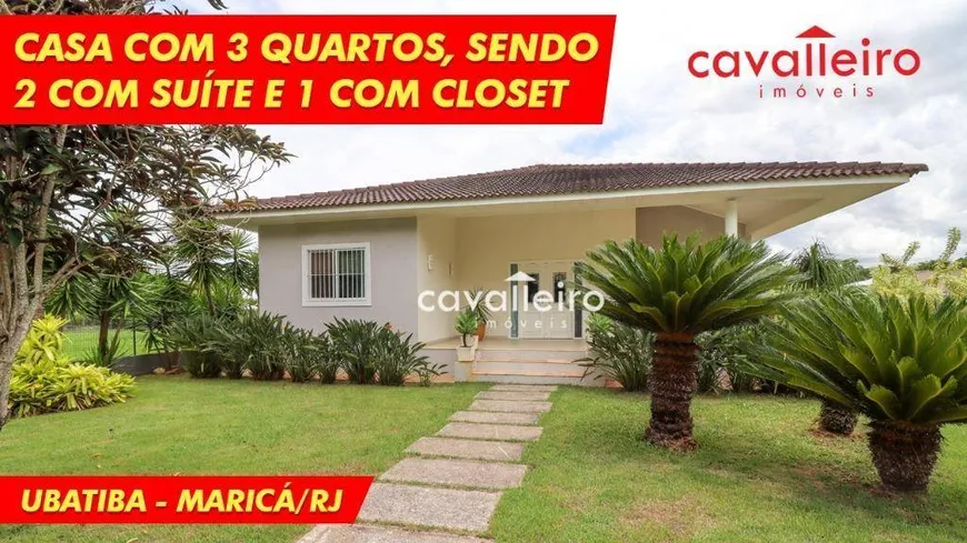 Foto 1 de Casa de Condomínio com 3 Quartos à venda, 280m² em Ubatiba, Maricá