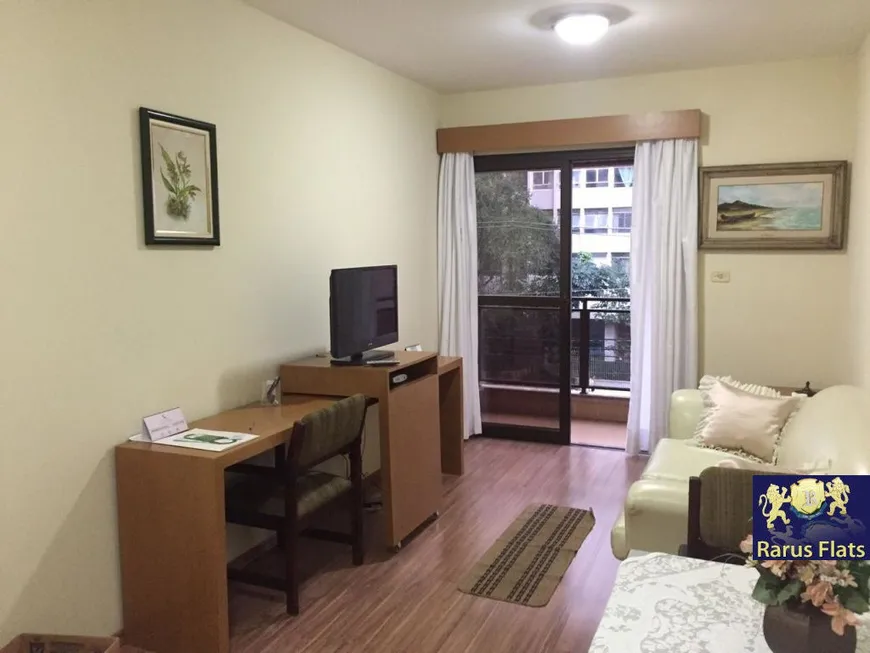 Foto 1 de Flat com 1 Quarto para alugar, 42m² em Jardins, São Paulo