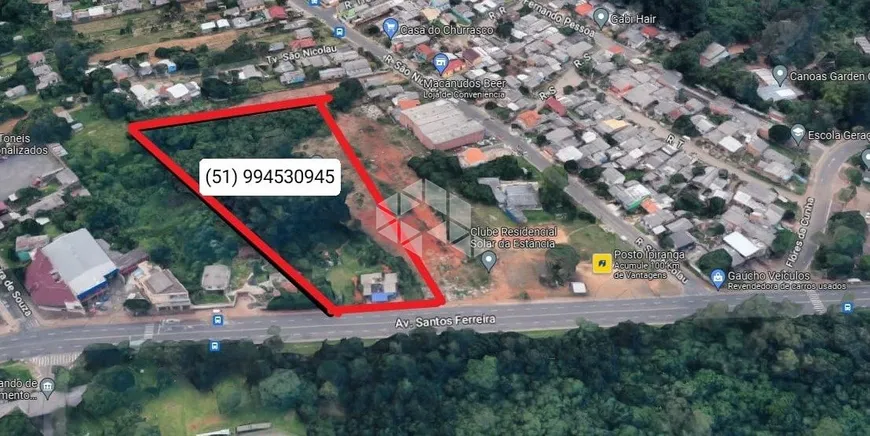 Foto 1 de Lote/Terreno à venda, 5603m² em Estância Velha, Canoas