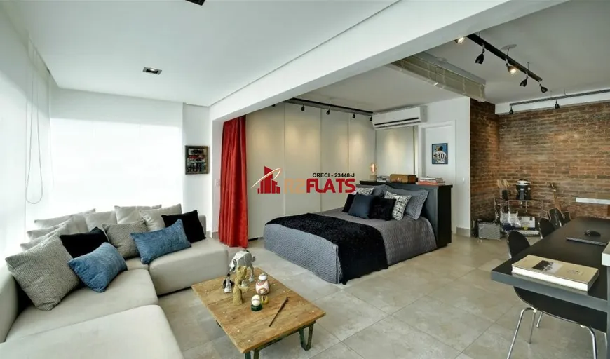 Foto 1 de Flat com 1 Quarto para alugar, 57m² em Pinheiros, São Paulo