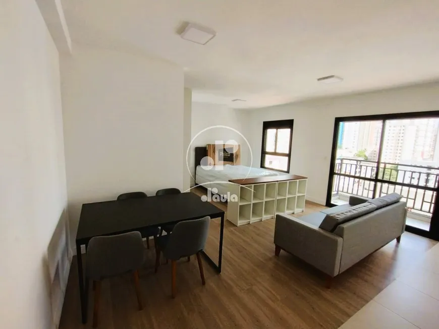 Foto 1 de Apartamento com 1 Quarto para alugar, 44m² em Campestre, Santo André