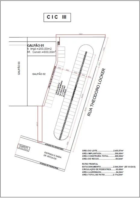 Foto 1 de Ponto Comercial para alugar, 600m² em Cidade Industrial, Curitiba