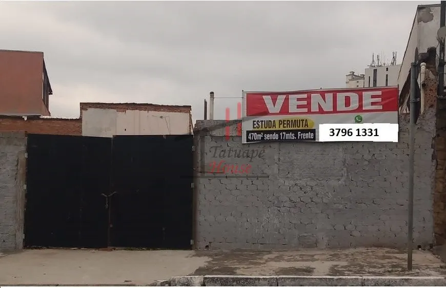 Foto 1 de Lote/Terreno à venda, 480m² em Tatuapé, São Paulo