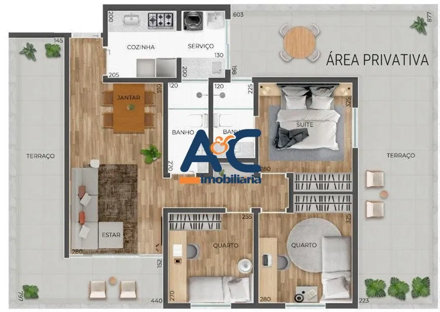 Foto 1 de Apartamento com 3 Quartos à venda, 113m² em Caiçara Adeláide, Belo Horizonte