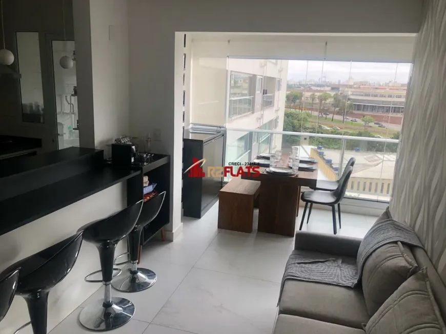 Foto 1 de Flat com 1 Quarto à venda, 49m² em Campo Belo, São Paulo