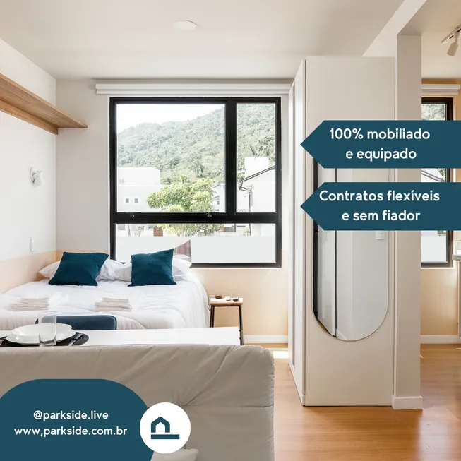 Foto 1 de Apartamento com 1 Quarto para alugar, 23m² em Cachoeira do Bom Jesus, Florianópolis