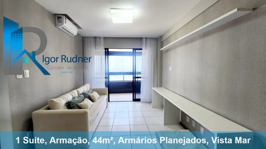 Foto 1 de Apartamento com 1 Quarto à venda, 44m² em Armação, Salvador