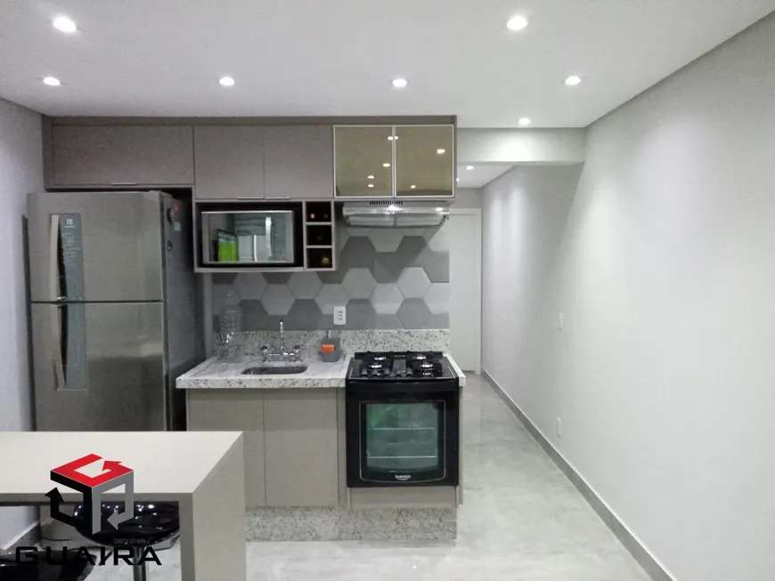 Foto 1 de Apartamento com 1 Quarto à venda, 43m² em Campestre, Santo André