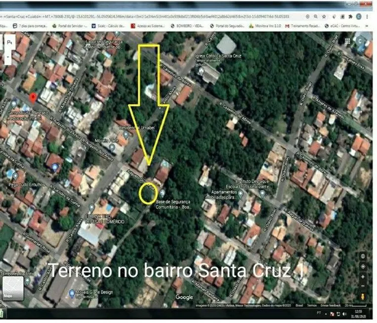 Foto 1 de Lote/Terreno à venda, 315m² em Santa Cruz, Cuiabá