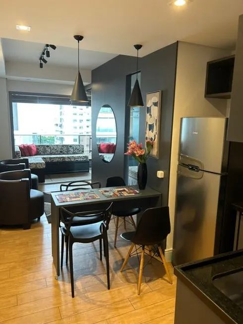 Foto 1 de Apartamento com 1 Quarto para alugar, 45m² em Brooklin, São Paulo