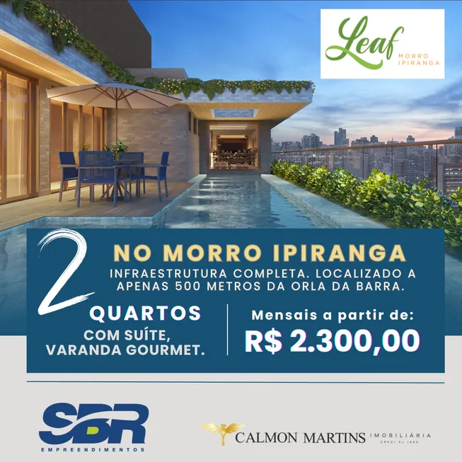 Foto 1 de Apartamento com 2 Quartos à venda, 62m² em Barra, Salvador