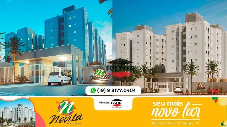 Foto 1 de Apartamento com 2 Quartos à venda, 49m² em Jardim dos Manacas, Santa Bárbara D'Oeste