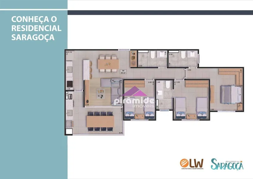 Foto 1 de Apartamento com 3 Quartos à venda, 94m² em Sumaré, Caraguatatuba