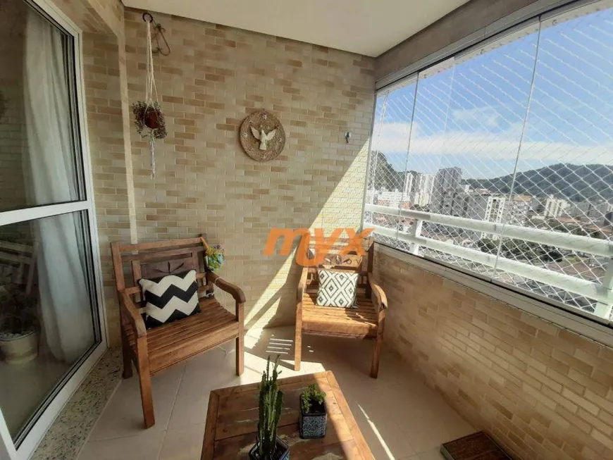 Foto 1 de Apartamento com 3 Quartos à venda, 96m² em José Menino, Santos